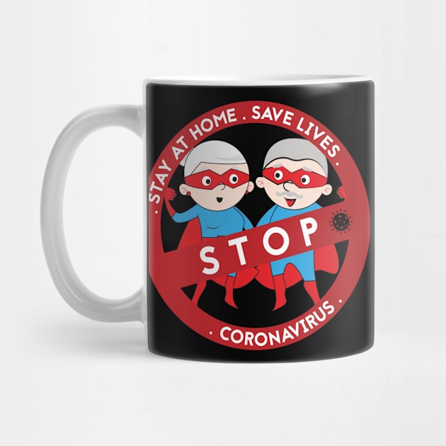 Stop coronavirus - seniors 2 by grafart